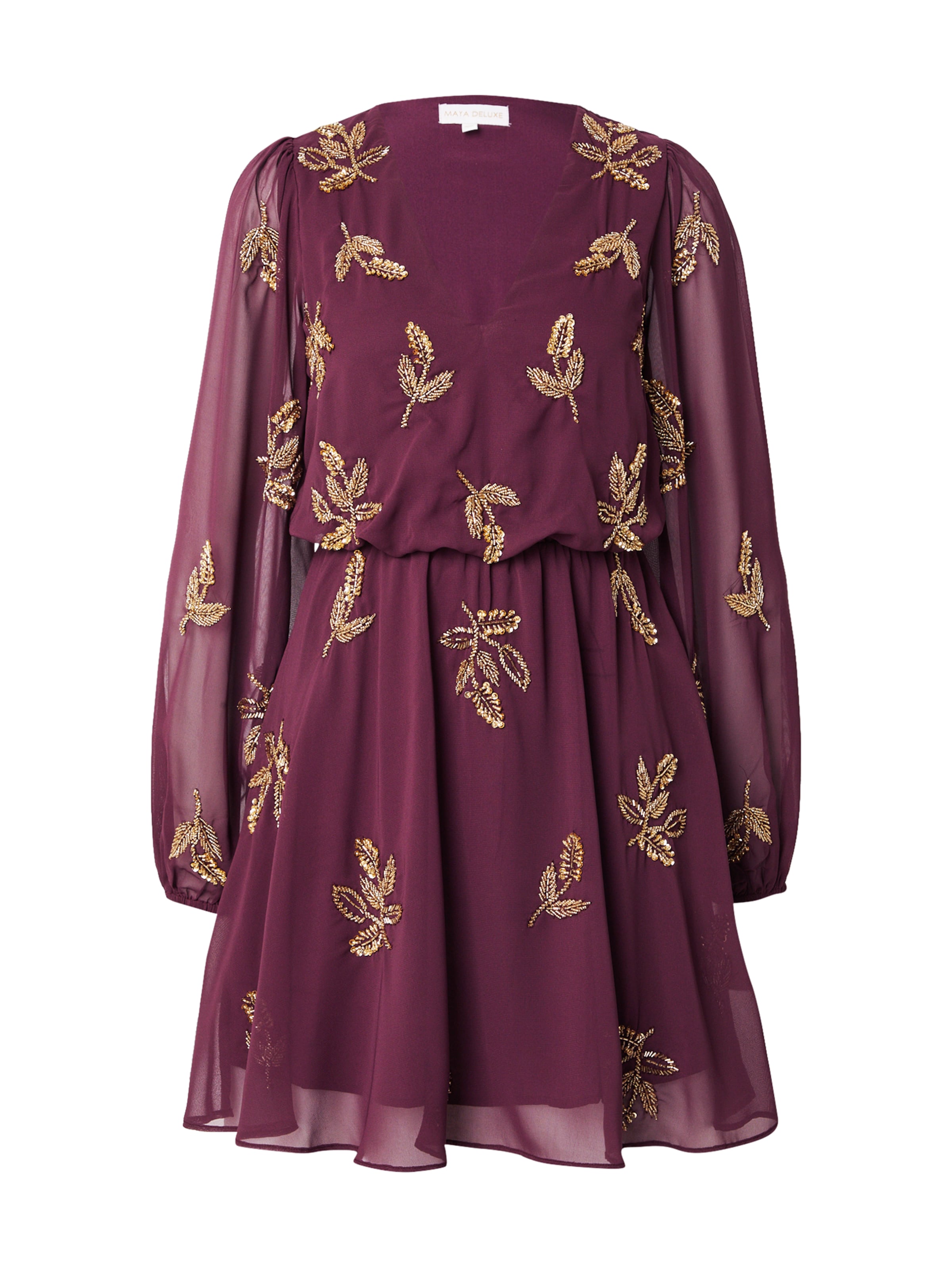 Maya Deluxe Dress in Red: front