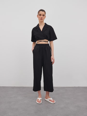 Wide Leg Pantalon 'Nona' EDITED en noir