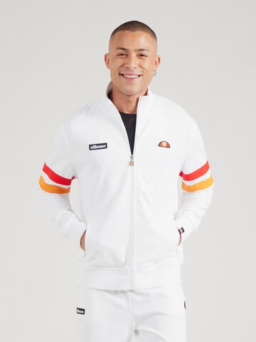 ELLESSE Кофта на молнии 'PALMINTERI' в Белый: спереди