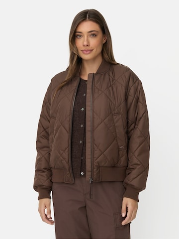 CAMEL ACTIVE Oversize Bomberjacke mit Diamantsteppung in Braun: Vorderseite