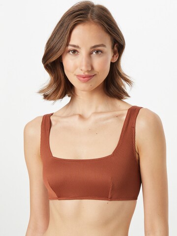 Bustier Hauts de bikini 'TAYLOR' ETAM en marron : devant