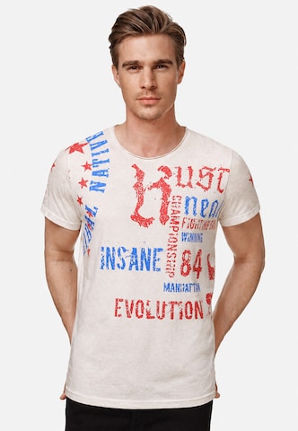 Rusty Neal Shirt in Beige: voorkant