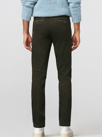 MEYER Regular Baumwollchino 'Chicago', mit Sicherheitstasche & Hemdenstopper, Fußweite: 38 cm in Grün