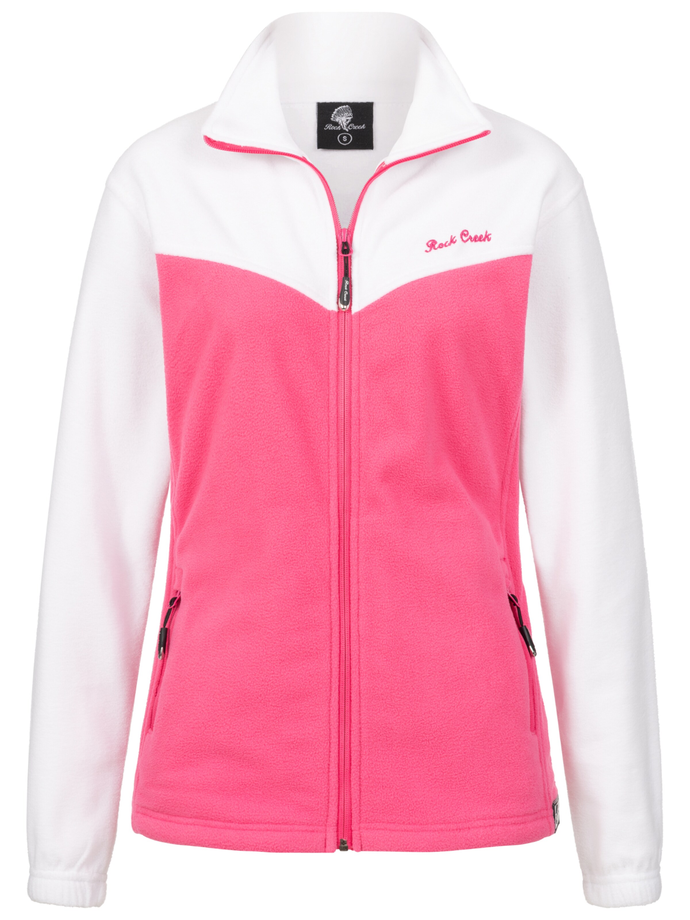 Rock Creek Fleecejacke in Pink: Vorderseite