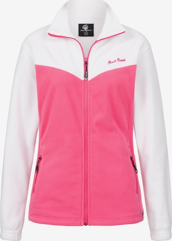Rock Creek Fleecejacke in Pink: Vorderseite