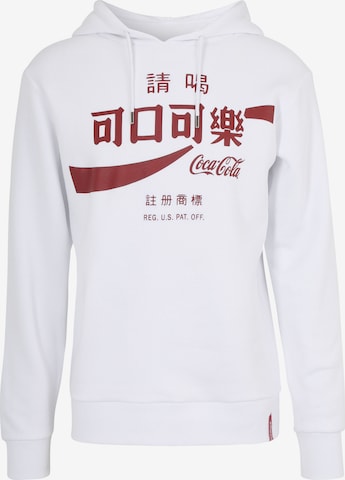Course Sweatshirt 'Coca Cola Taiwan' in Wit: voorkant