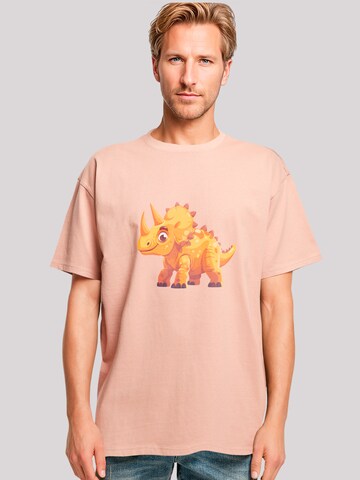 T-Shirt 'Cute Triceratops Dinosaur Toy' F4NT4STIC en beige : devant