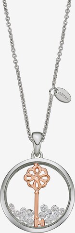 Astra Necklace 'LUCKY KEY' in Silver: front