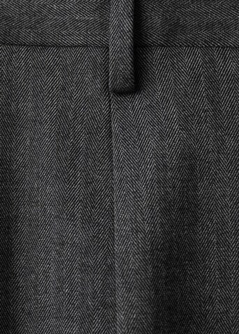 MANGO MAN Regular Pleated Pants 'Zeal' in Grey