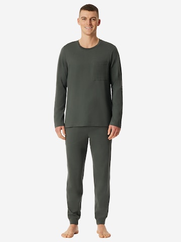 Pyjama long SCHIESSER en vert : devant