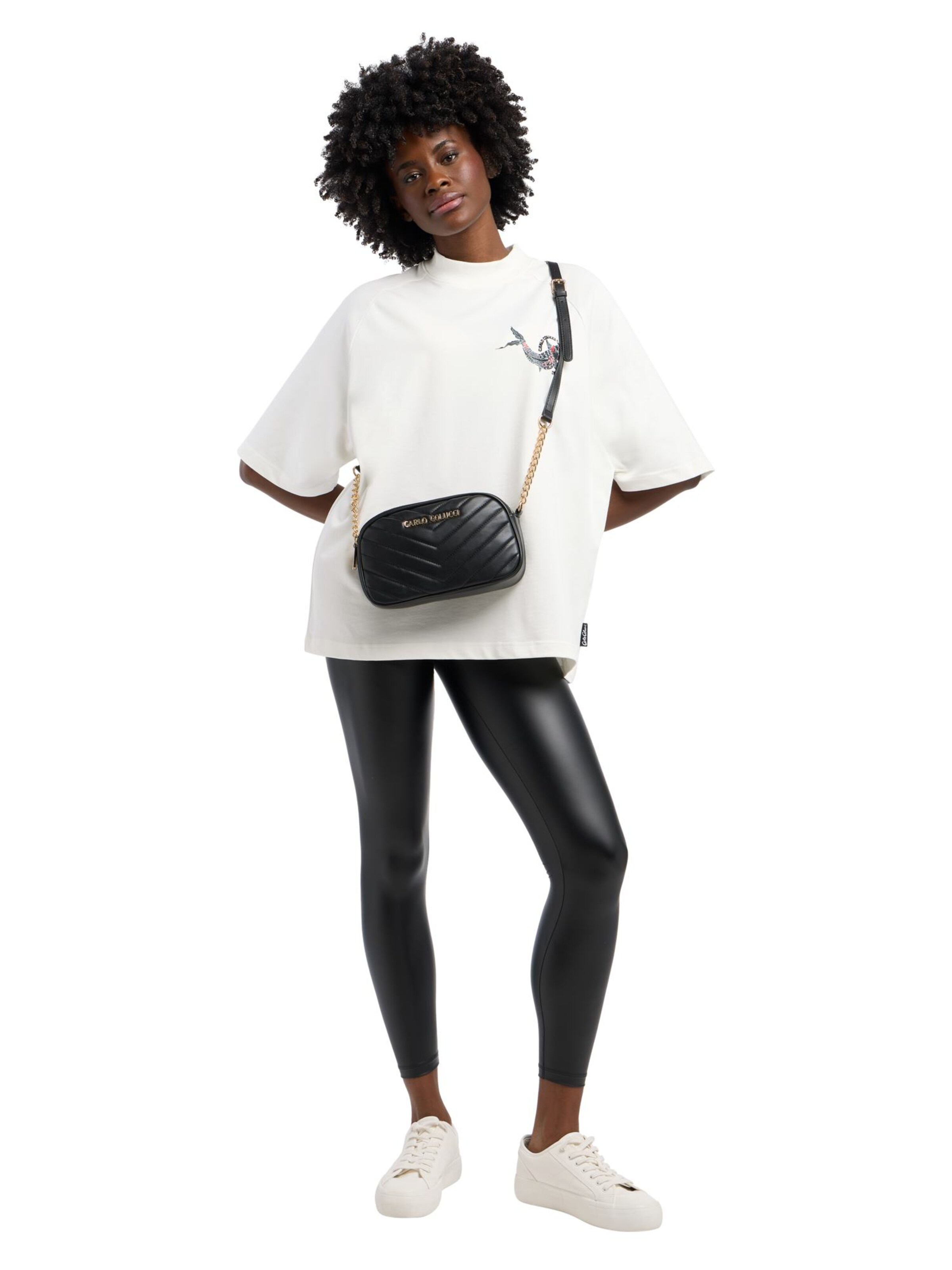 Carlo Colucci Schoudertas 'Domaneggi' in Zwart