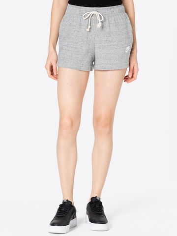 Nike Sportswear Normální Kalhoty – šedá: přední strana