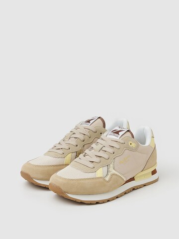 Pepe Jeans Platform trainers 'Brit' in Beige