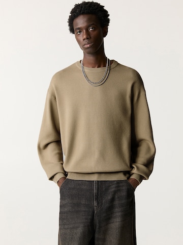 Pull&Bear Trui in Beige: voorkant