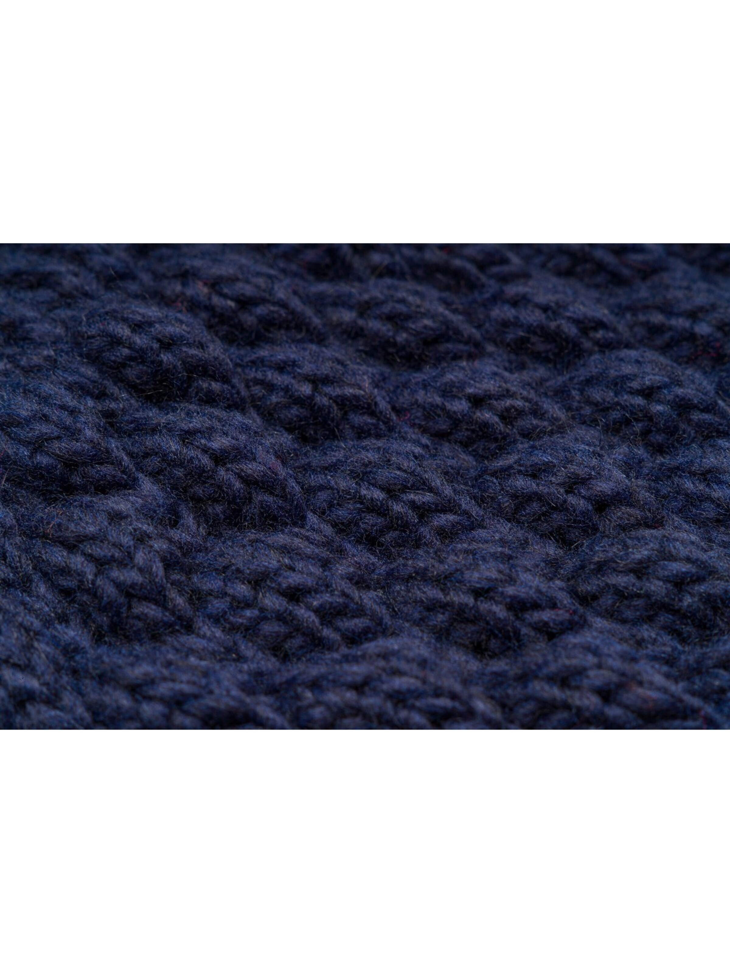 styleBREAKER Schlauchschal 'Strick Loop mit Bubblemuster'‌ in Blau