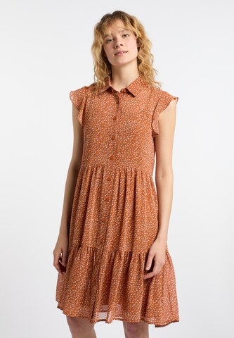 Robe-chemise DreiMaster Vintage en orange : devant