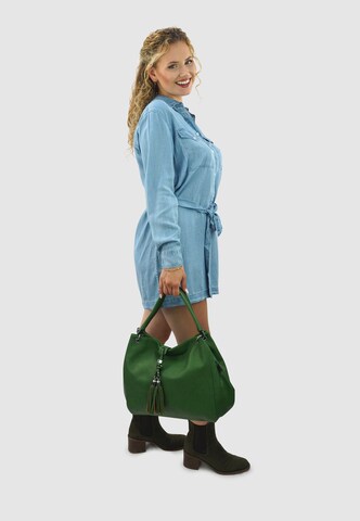 HARPA Handtasche 'UZAY' in Grün: Vorderseite