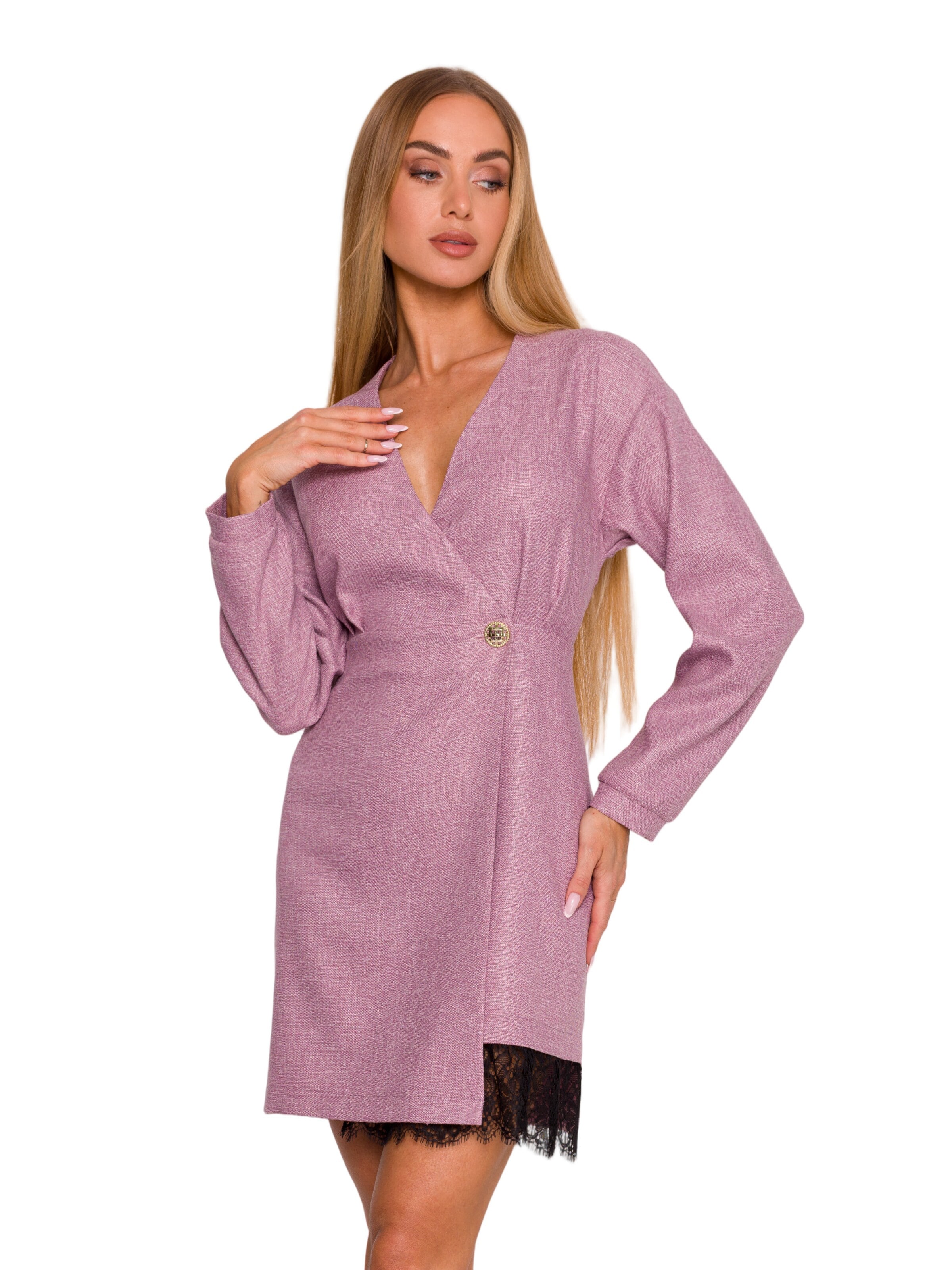 Rochie 'Sukienka tweedowa z koronką' de la made of emotion pe roz