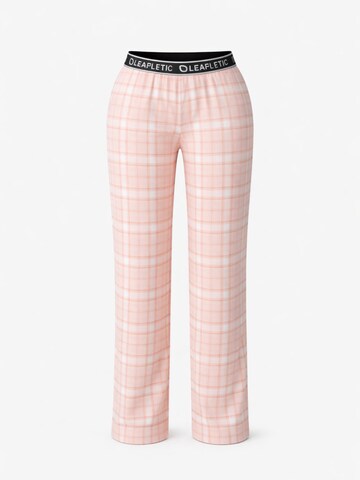 LEAFLETIC Pajama pants 'Leafletic Women’s Night Wear Long Pajama' in Pink: front