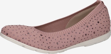 CAPRICE Ballet Flats in Pink: front