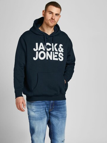 Jack & Jones Plus Sweatshirt 'Ecorp' in Blue: front