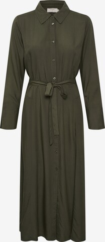 Robe Cream en vert : devant