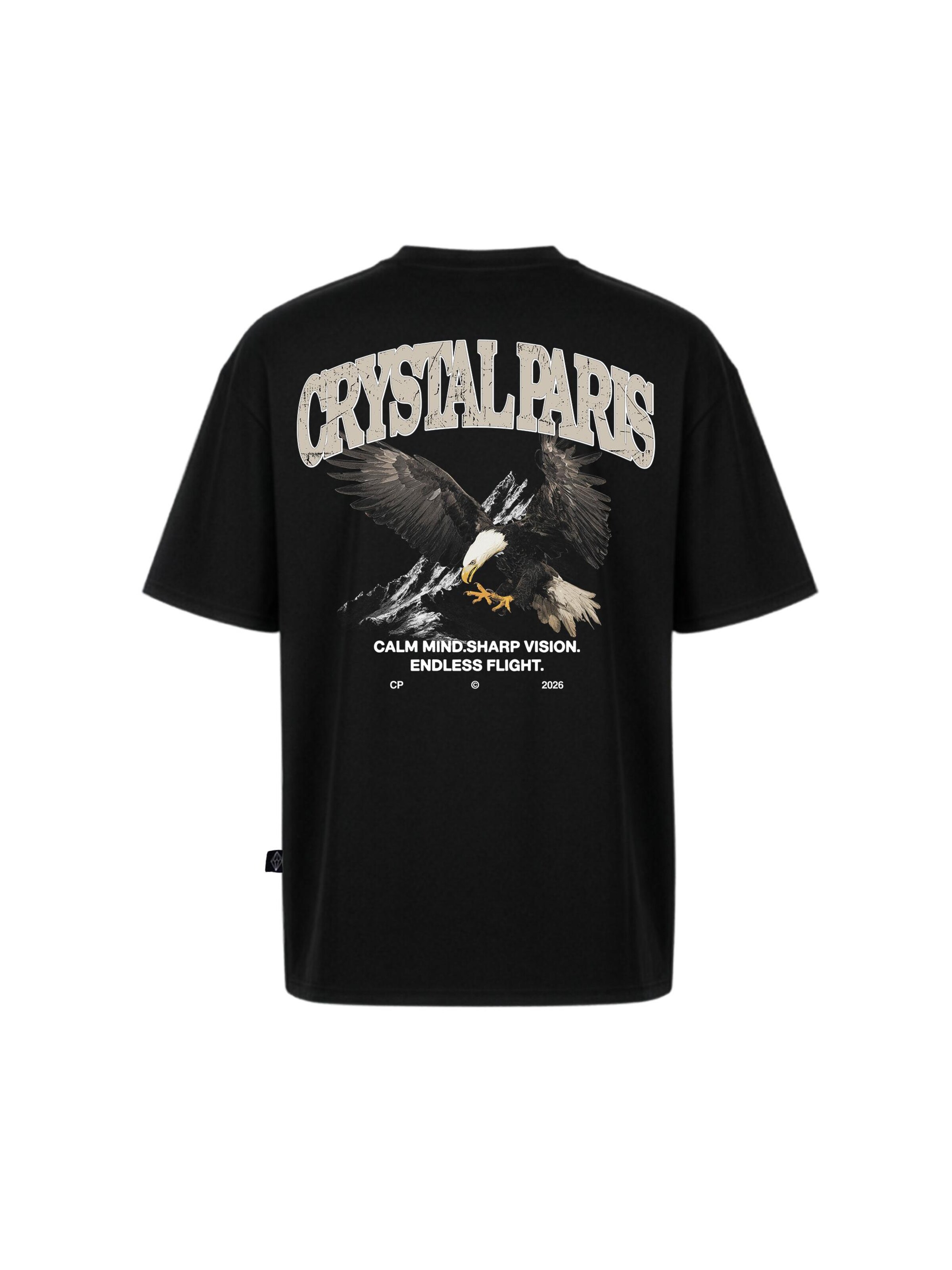 Crystal Paris Shirt 'Eagle'‌‌‌‌‌ in Schwarz