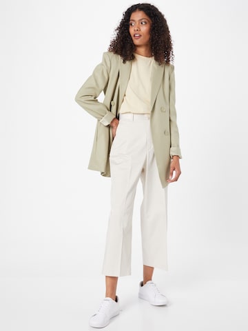 Herrlicher Tapered Trousers with creases in Beige