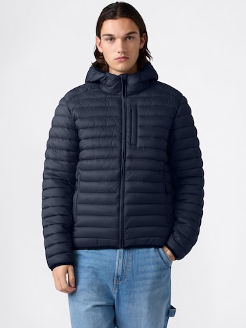 Champion Authentic Athletic Apparel Prechodná bunda - Modrá: predná strana