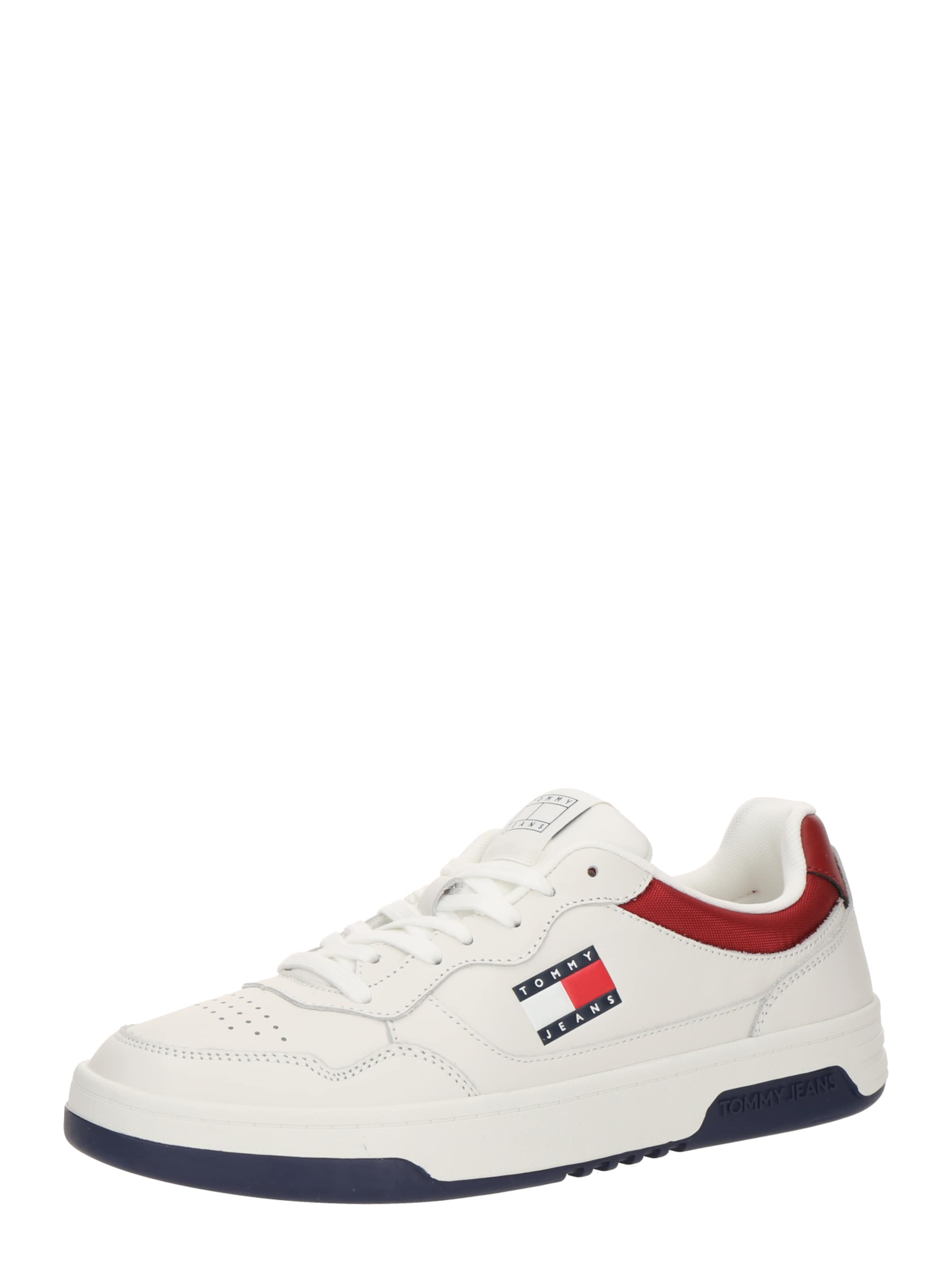 Tommy Jeans - Zapatillas deportivas bajas 'ESS' en blanco: frente