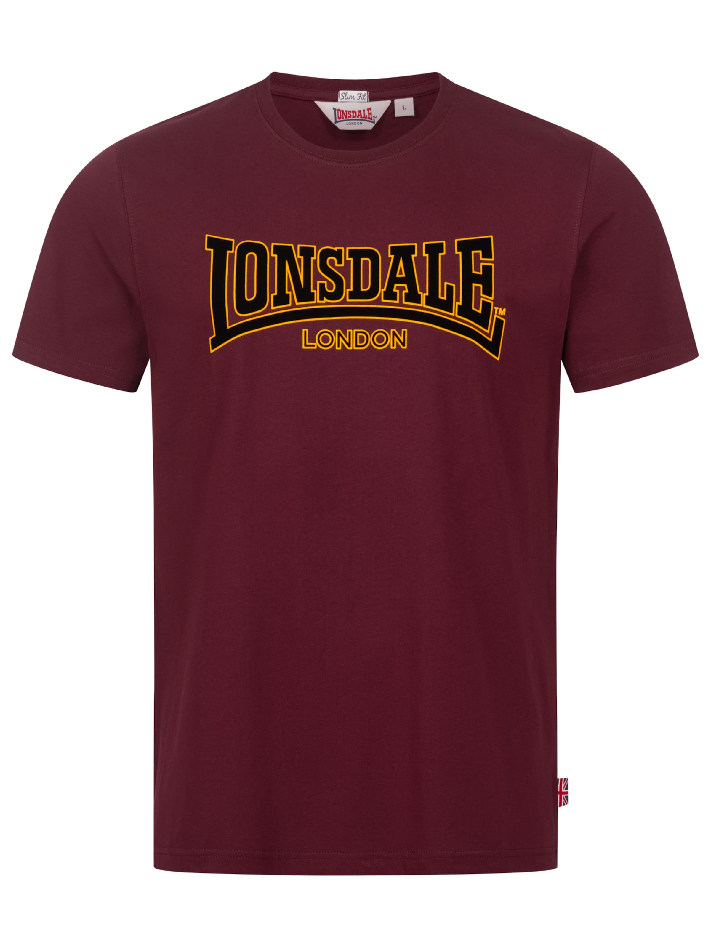 LONSDALE T-Shirt 'Classic' in Rot: Vorderseite