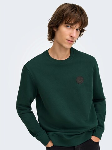 Felpa di Only & Sons in verde