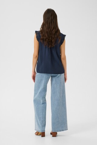Chemisier 'Frammy' Cream en bleu