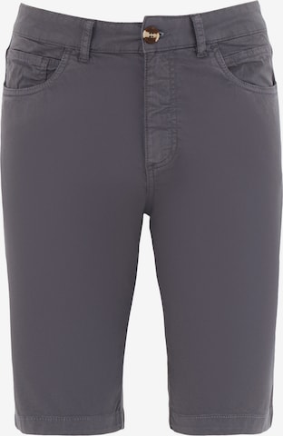 Organication Shorts in Grau: Vorderseite