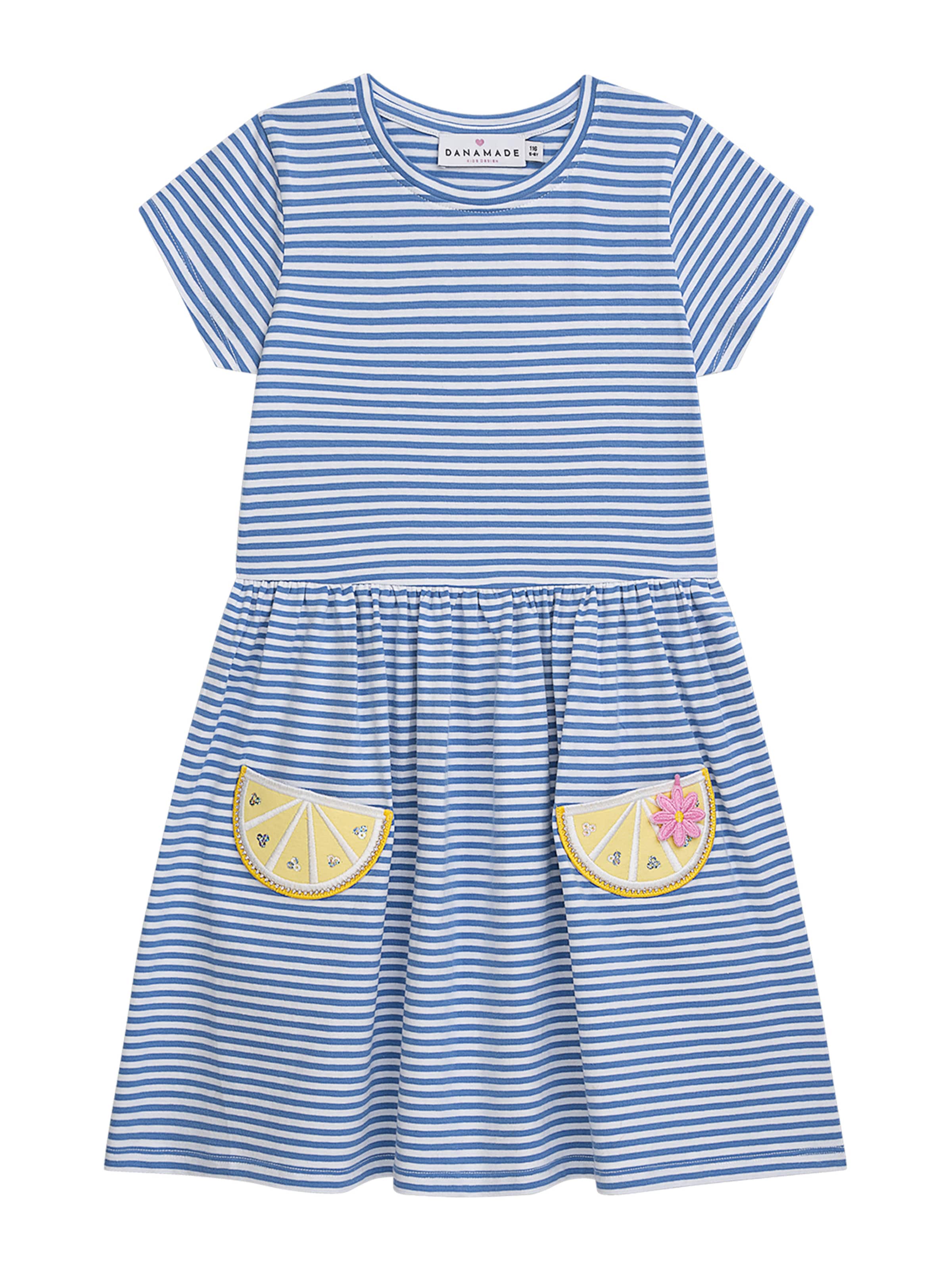 Rochie de la Danamade pe albastru: față