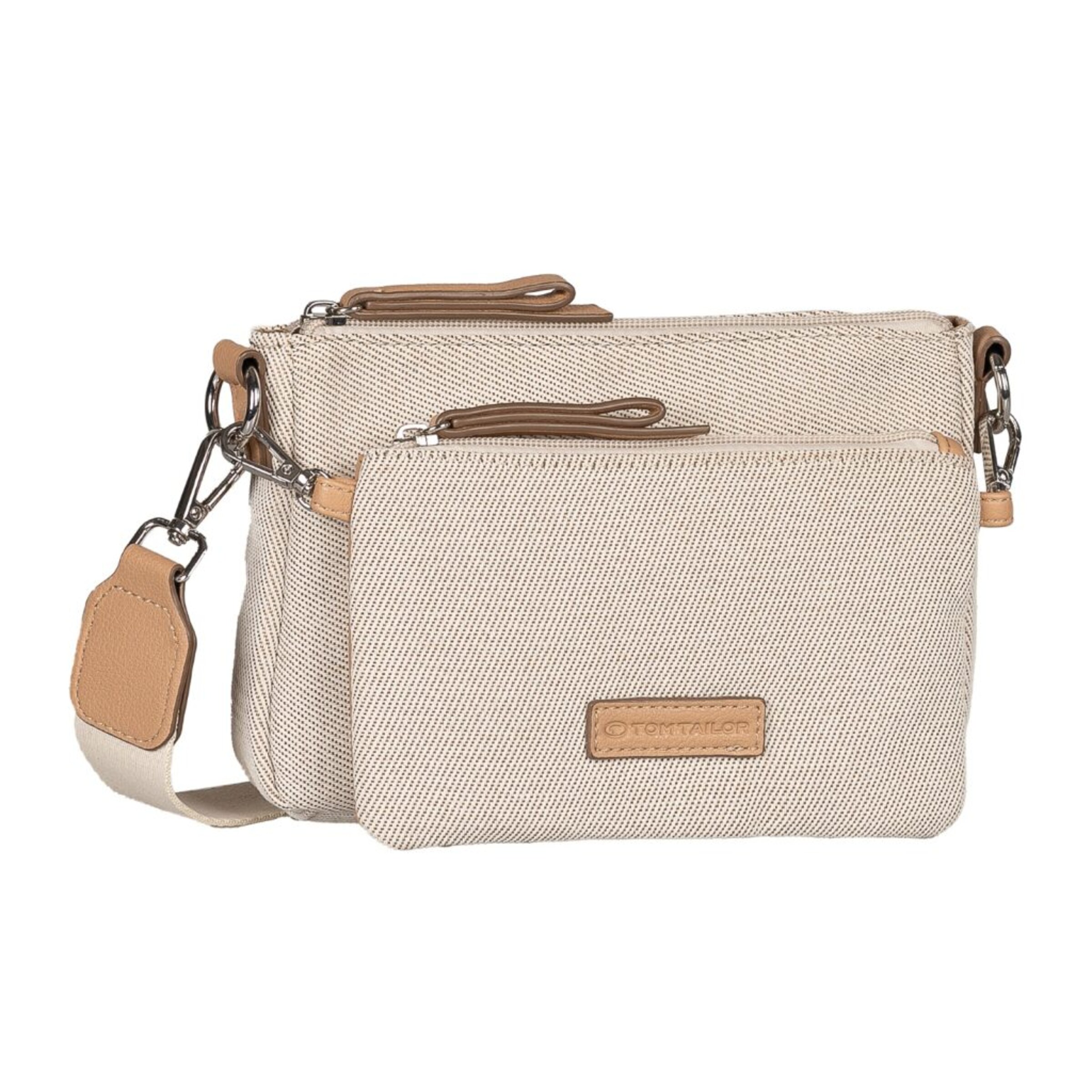 TOM TAILOR Umhängetasche in Beige: Vorderseite