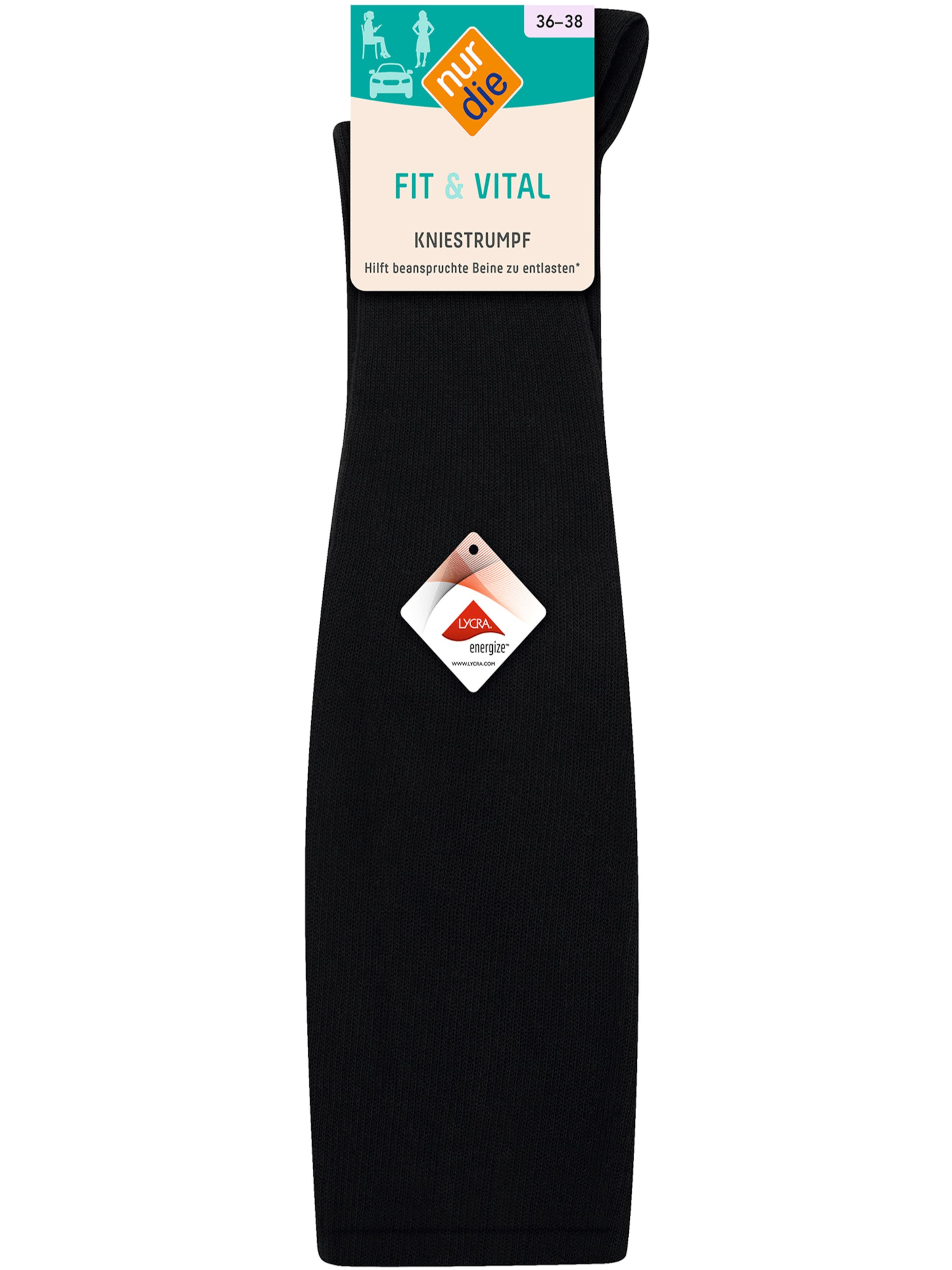 Nur Die Knee socks ' Fit & Vital ' in Black