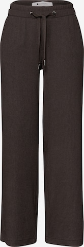 STREET ONE Широки крачоли Панталон в синьо: отпред