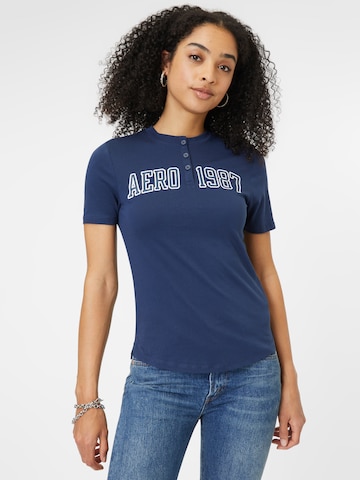 AÉROPOSTALE Shirt in Blue: front