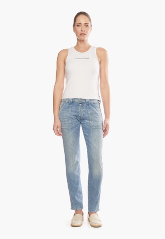 Le Temps Des Cerises Regular Jeans in Blau