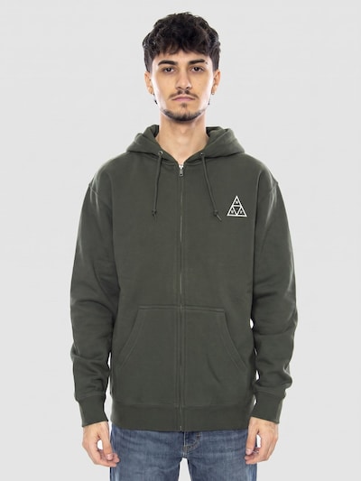 HUF Sweatvest in S in de kleur Groen, Productweergave