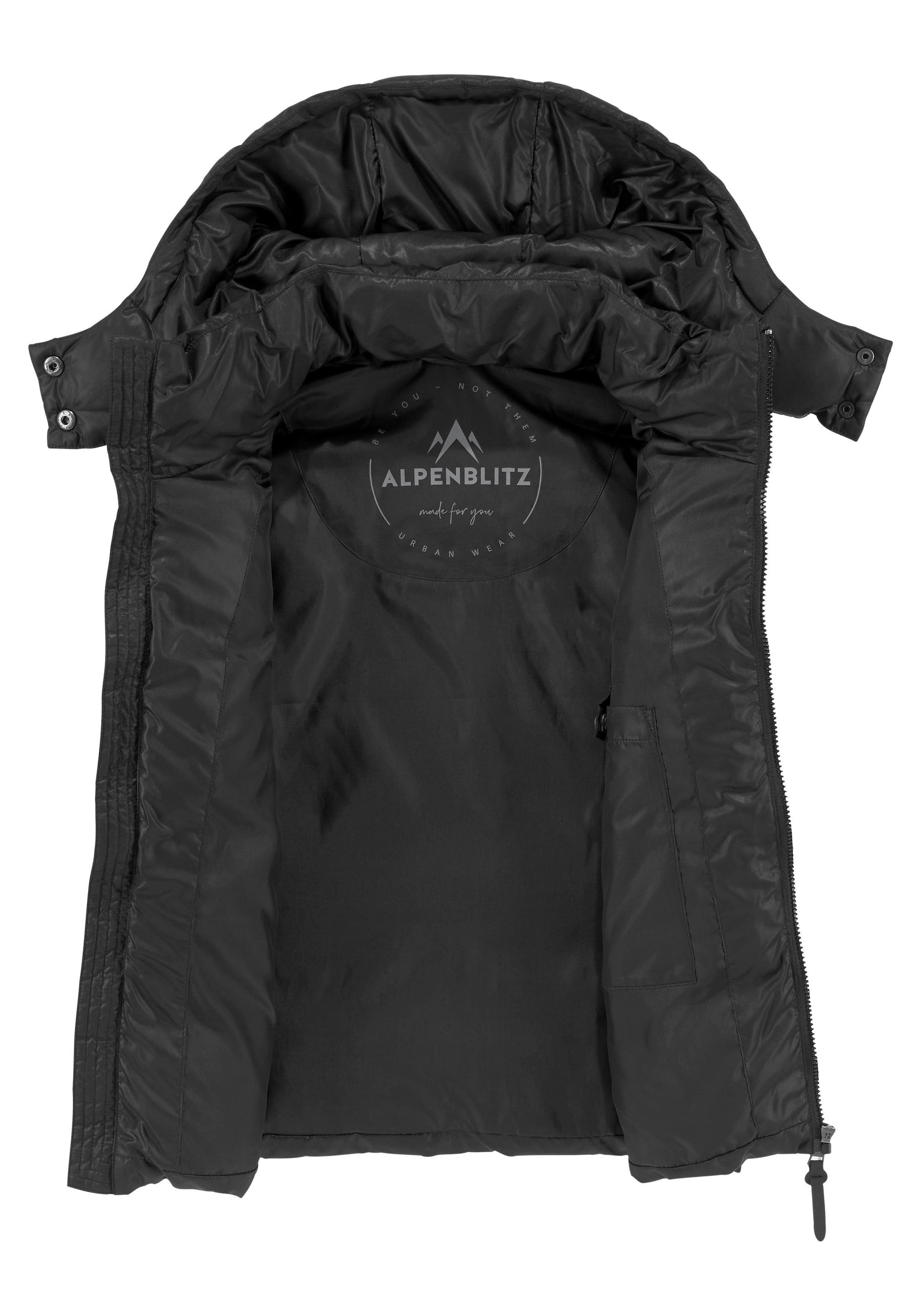 ALPENBLITZ Weste in Schwarz