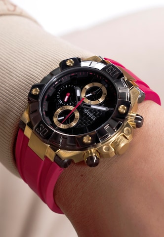 GUESS Analoog horloge 'IGNITE' in Rood: voorkant