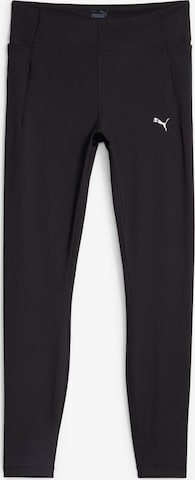 PUMA Skinny Workout Pants in Black: front