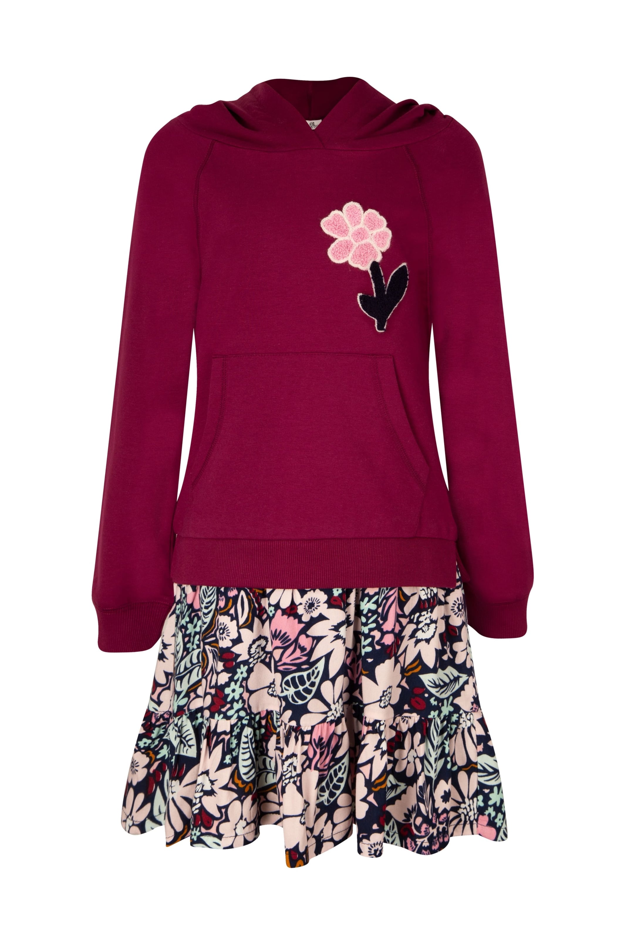 happy girls Klänning i röd: framsida