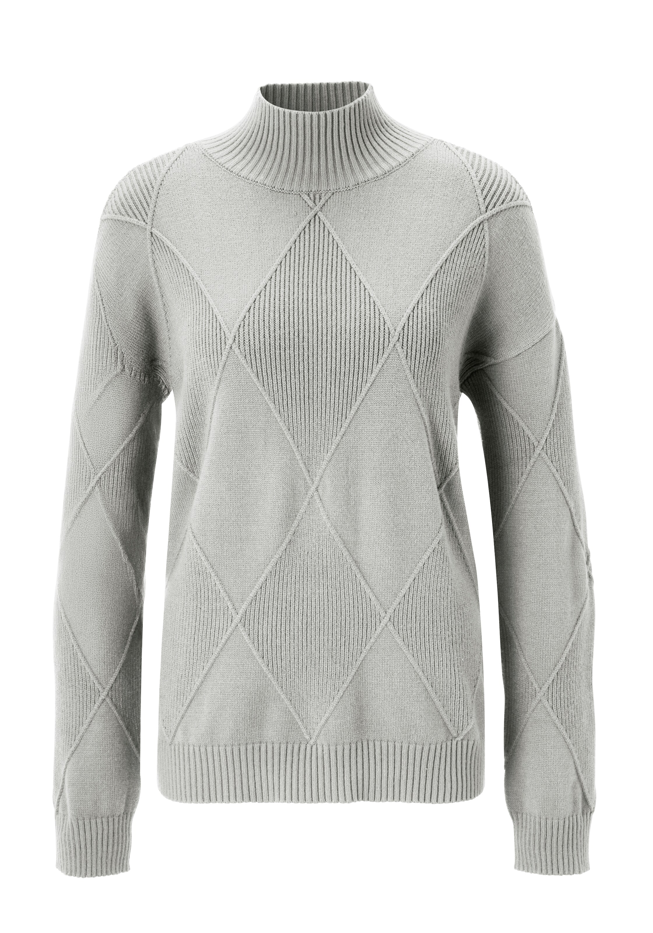 Aniston CASUAL Pullover in Grau: Vorderseite
