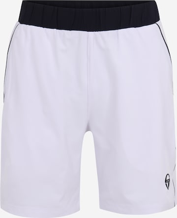 Sergio Tacchini Workout Pants in White: front