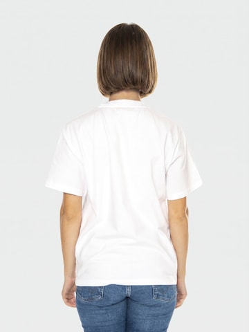 Carhartt WIP Shirt 'W' S/S CHASE T-SHIRT WHITE / GOLD' in Wit