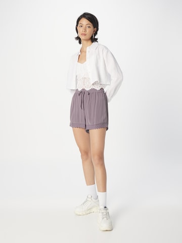 ABOUT YOU Loose fit Pants 'Dorina' in Purple