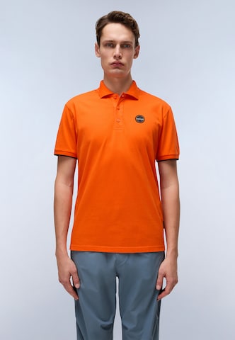 NAPAPIJRI Shirt 'E-Badge Sum' in Orange: front